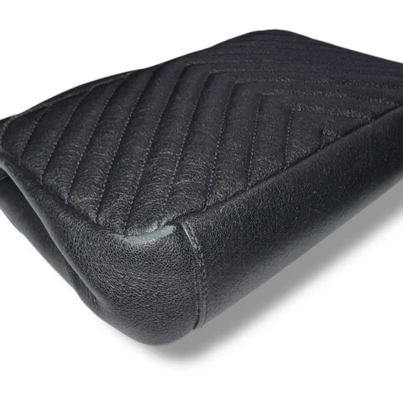 Saint Laurent College Medium Flap YSL Shoulder Bag Quilted black Leather 🔥SALE🔥 - Picture 8 of 15